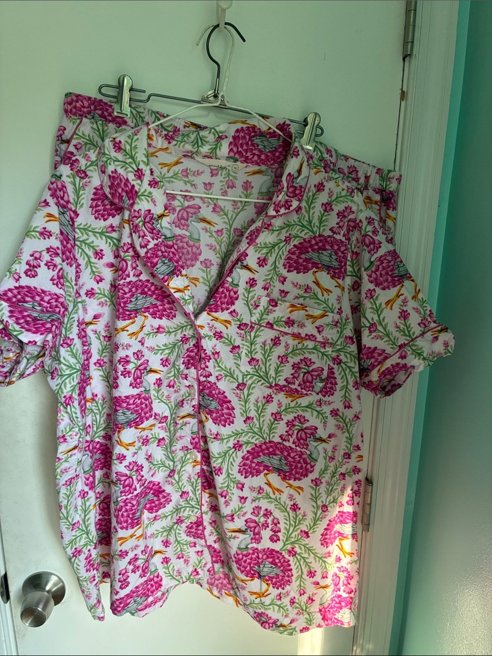 Printfresh Queen Lotus short pajama set